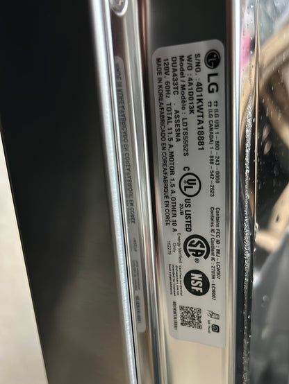 Lave-vaisselle encastrable 24 po 46 dB avec 3e panier de LG (LDTS5552S) - Acier inoxydable